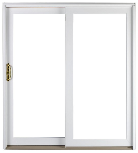 Exterior View | White | No Glass Dividers | Polished Brass Handle